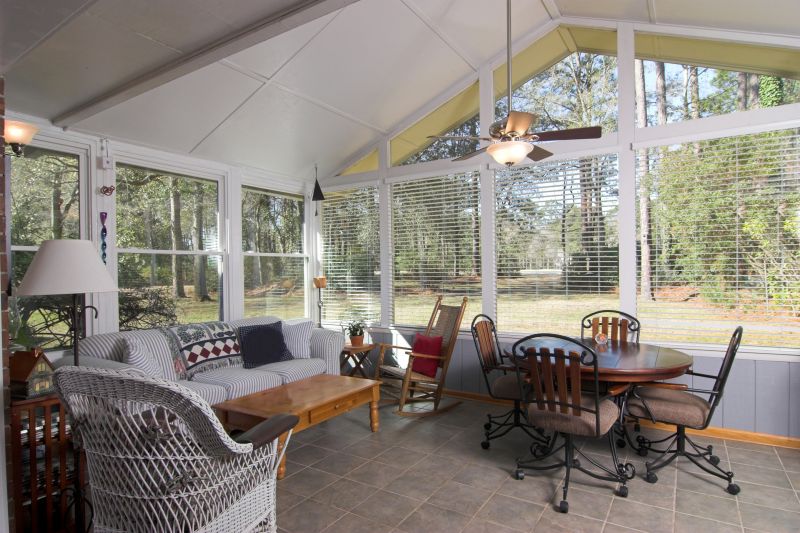 Traditional Sunroom Setup